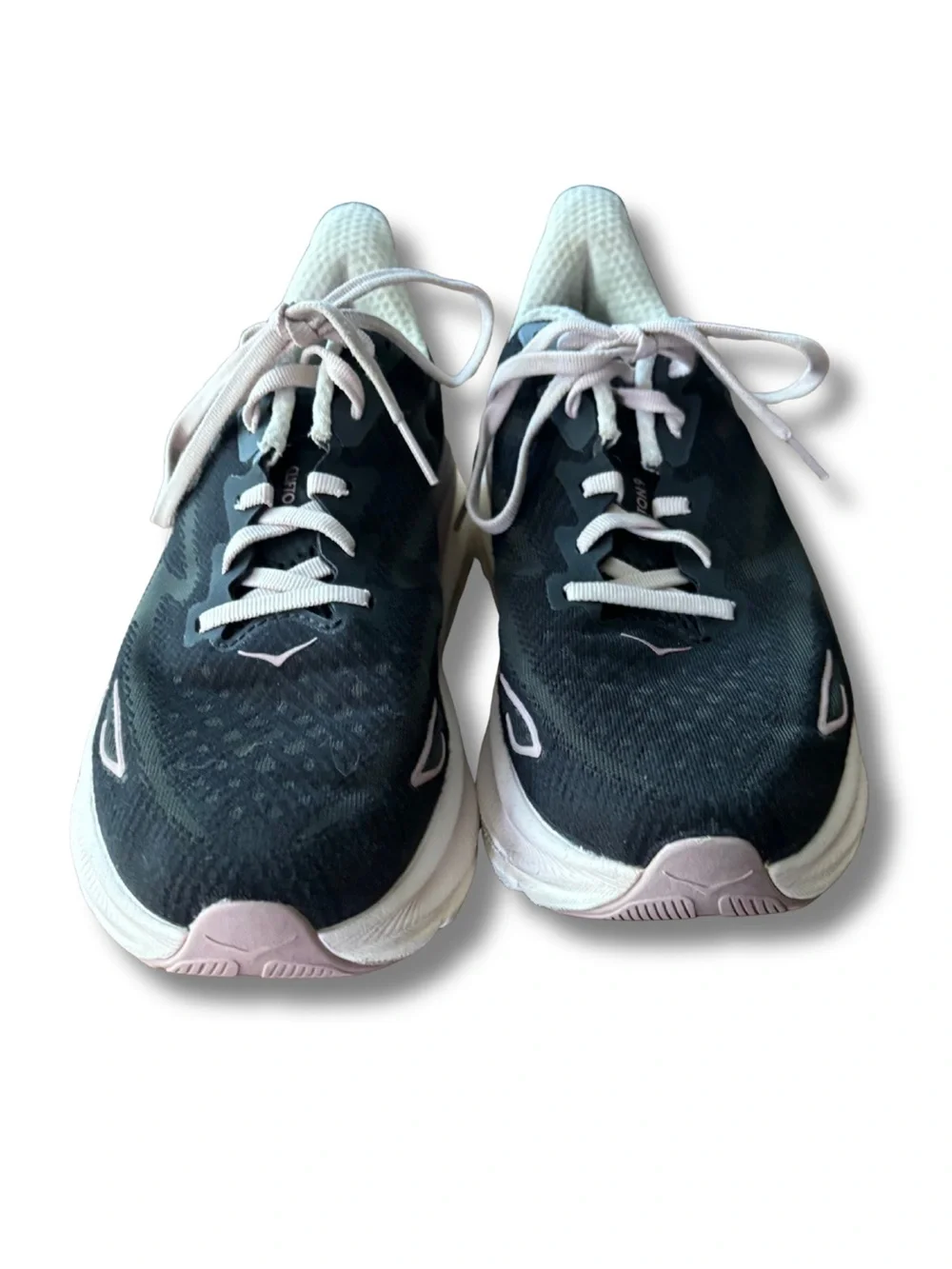 HOKA Clifton 9 Women’s Running Shoes Black Pink US 8.5 Athletic